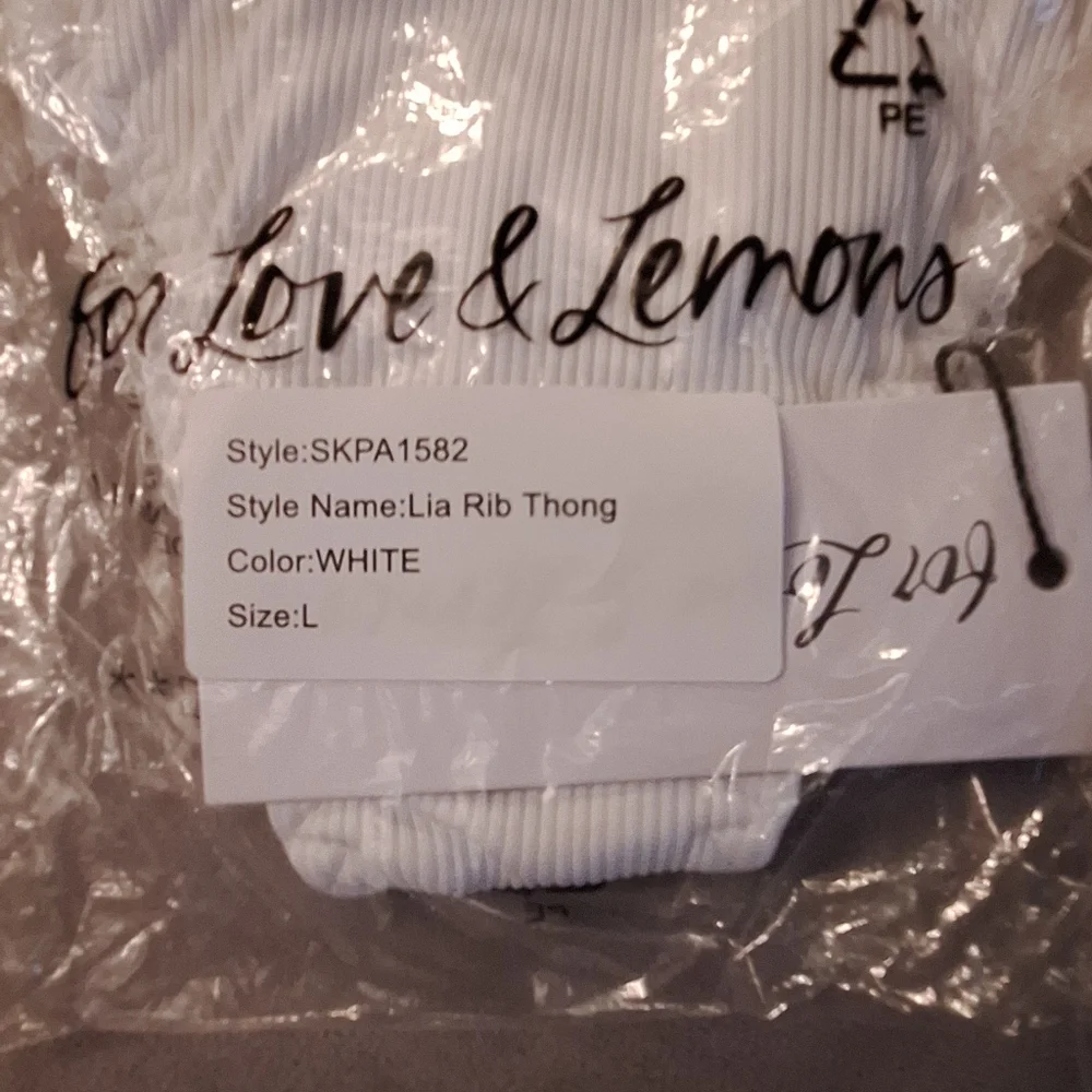 NEW FOR LOVE & LEMONS Elegant White Lace Trimmed Women's Intimate (Bottoms) - Picture 2 of 5